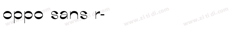 oppo sans r字体转换